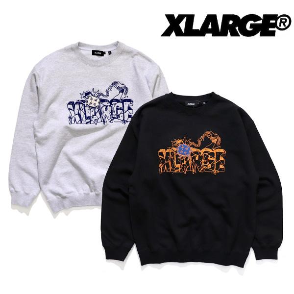 エクストララージ【X-LARGE】SPIKE BALL CREWNECK SWEATSHIRT スウ...