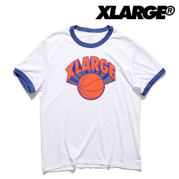 エクストララージ【X-LARGE】B-BALL RINGER TEE Tシャツ 半袖 メンズ クルー...