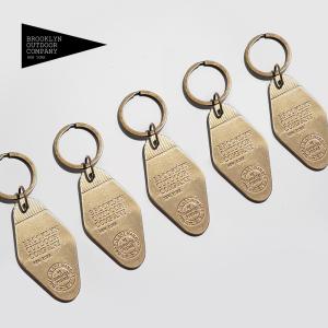 BROOKLYN OUTDOOR COMPANY (ブルックリンアウトドアカンパニー)  BOC The Motel Keyfob 真鍮キーリング｜boc