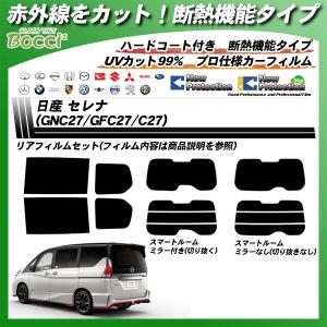 日産 セレナ (GNC27/GFC27/C27) IRニュープロテクション 熱整形一枚貼りあり カット済みカーフィルム リアセット｜bocci