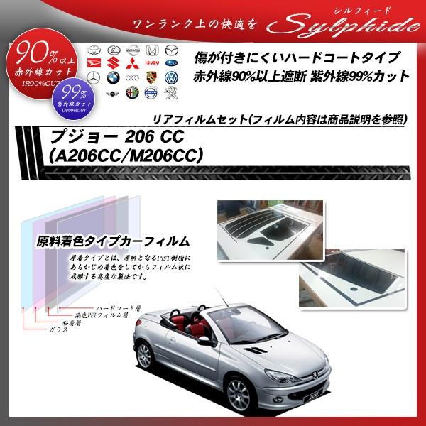 プジョー 206 CC (A206CC/M206CC) シルフィード カット済みカーフィルム リアセ...