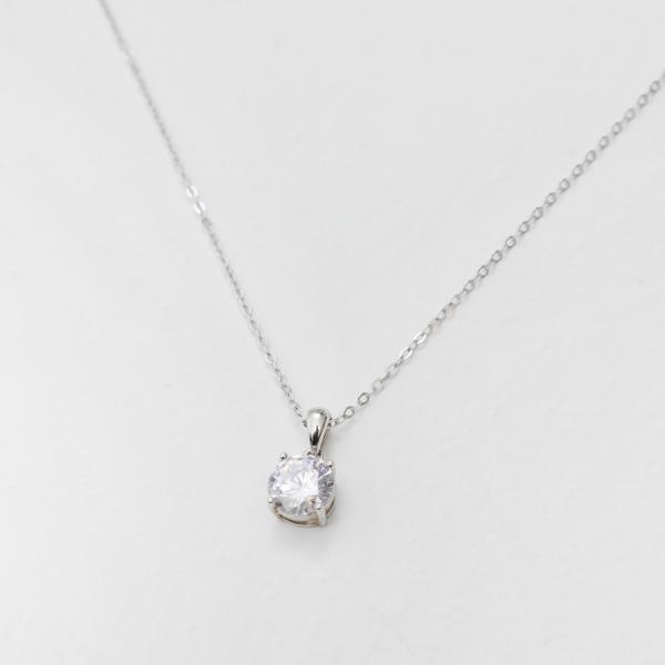 at.ginza 大粒高級ジルコニアネックレス 8mm　おしゃれ かわいい レディース 女性 上品 ...