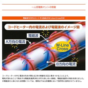 ゼンケン 一人用電熱マット ホットカーペット ...の詳細画像3