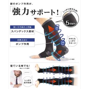 着圧ソックス メンズ ひざ下 強圧 締 tai...の詳細画像5
