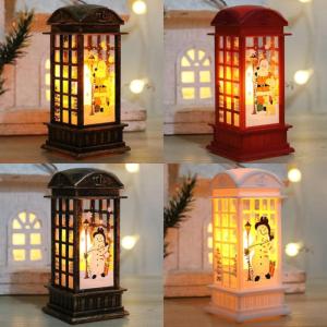 ランタン型 ライト サンタ クリスマス 雪だるま 電飾