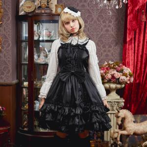 ロリータ ロリィタ ゴスロリ スカート 3色展開 ジャンパースカート