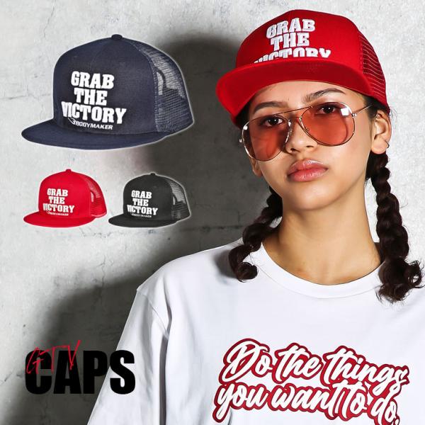 GTV メッシュキャップ BODYMAKER ボディメーカー キャップ フラットバイザー メッシュ ...