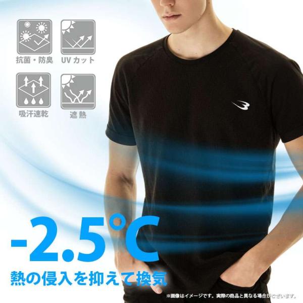 BM・DRY エア・スルー&amp;シールド ハーフスリーブ BODYMAKER ボディメーカー 半袖 遮熱...