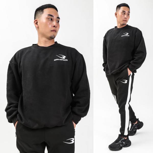 スウェット裏起毛トレーナー Bロゴ BODYMAKER ボディメーカー BODYMAKER ボディメ...