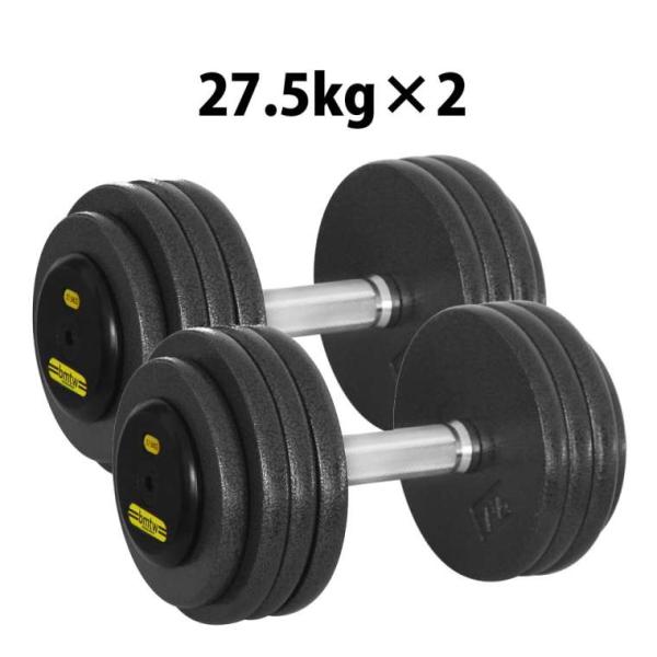 ジム用ハンマートーンダンベル 27.5kg 2個セット BODYMAKER ボディメーカー 筋トレ ...