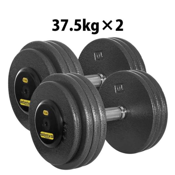 ジム用ハンマートーンダンベル 37.5kg 2個セット BODYMAKER ボディメーカー 筋トレ ...
