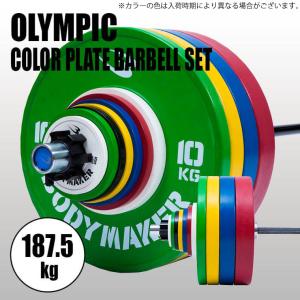 BODYMAKER（ボディメーカー） オリンピックカラープレート20kg「2枚