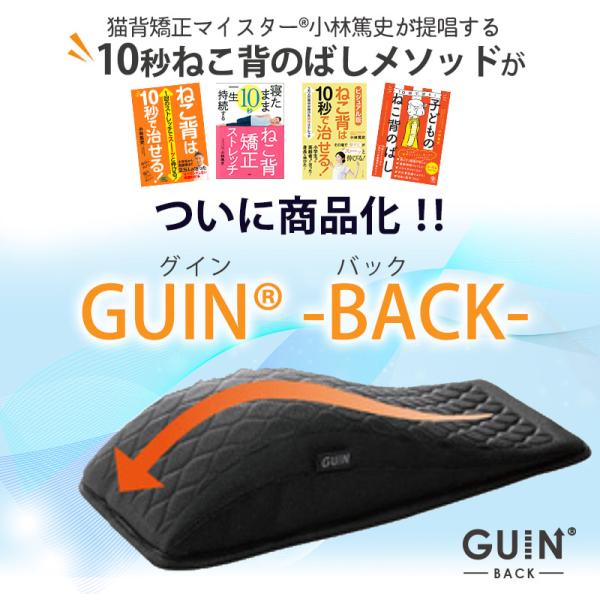 GUIN-BACK- グインバック バックストレッチャー 姿勢矯正 猫背矯正クッション 腰痛 肩こり...