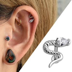 GIGOR スネイヴィー 左耳タイプ シルバー ピアス 1P 片耳用