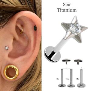 ボディピアス 18G 16G 14G 12G パーツのみ スクエア 立爪 プロング