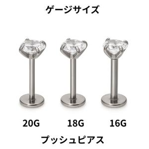 ボディピアス プッシュピアス 20G 18G ...の詳細画像1