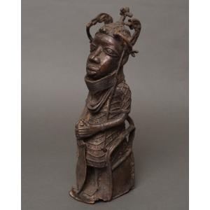 アフリカ ナイジェリア ベニン王国 真鍮像 兵士像 アフリカンアート