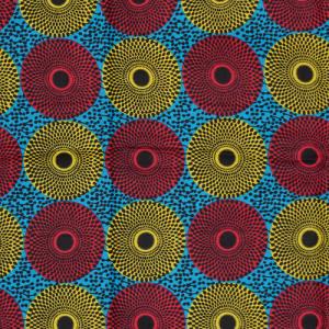 アフリカ ガーナ ろうけつ染め 総柄 バティック No.5 布 大判