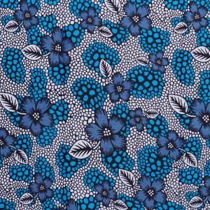 アフリカ ガーナ ろうけつ染め 総柄 バティック No.5 布 大判