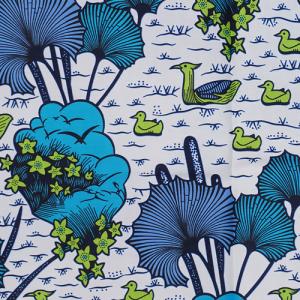 アフリカ ケニア ワックスアート 絵画 No.5 飾り布 蜜蝋 ビーワックス