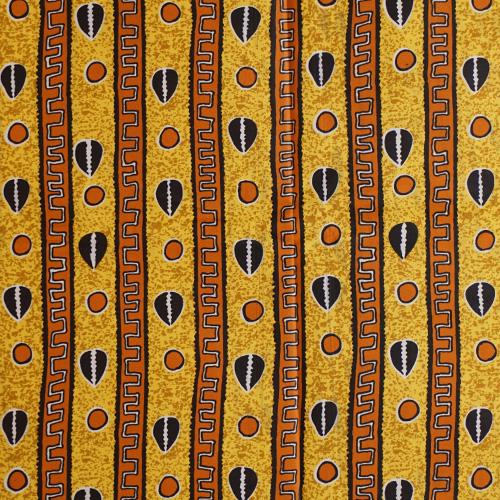 アフリカンワックス　ポリエステル　パーニュ　生地　No,5　(1ヤード（90cm）単位の切り売り布で...