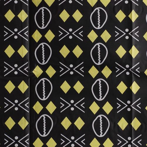 アフリカンワックス　ポリエステル　パーニュ　生地　No,7　(1ヤード（90cm）単位の切り売り布で...