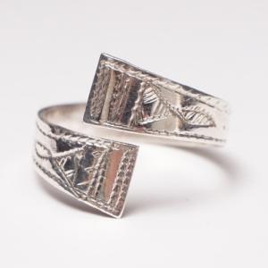 アフリカ マリ トゥアレグ シルバー リング 14号 指輪 No.2 トアレグ