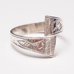 アフリカ マリ トゥアレグ シルバー リング 14号 指輪 No.2 トアレグ