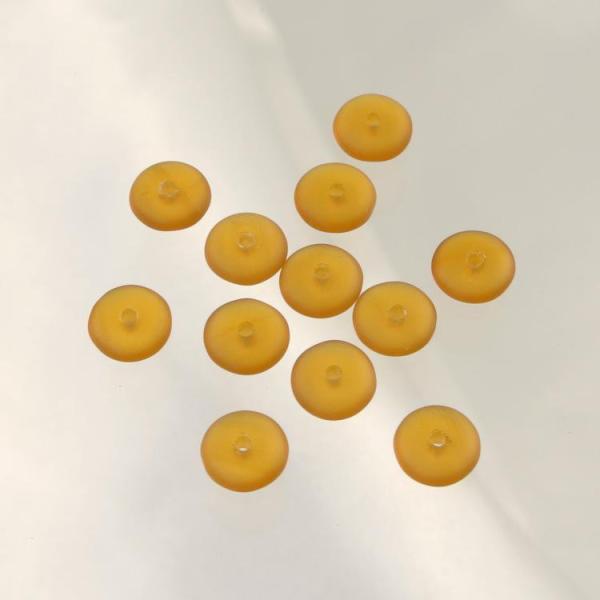 チェコビーズ スペイサー６ミリ トパーズマット プレストビーズ変形/プレストビーズ変形その他/アクセ...