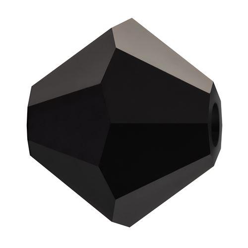 ビーズロンデル 6mm ジェット クリスタル ラインストーン プレシオサ PRECIOSA ソロバン...