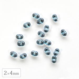 チェコビーズ ファルファーレ 2×4mm シルバーライン 500g シードビーズ