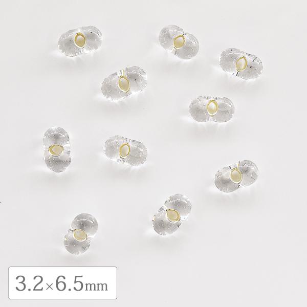チェコビーズ ファルファーレ 3.2×6.5mm シルバーライン 500g シードビーズ ガラス パ...