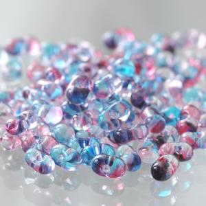 チェコビーズ ファルファーレ 3.2x6.5mm バミューダアメジスト 40g