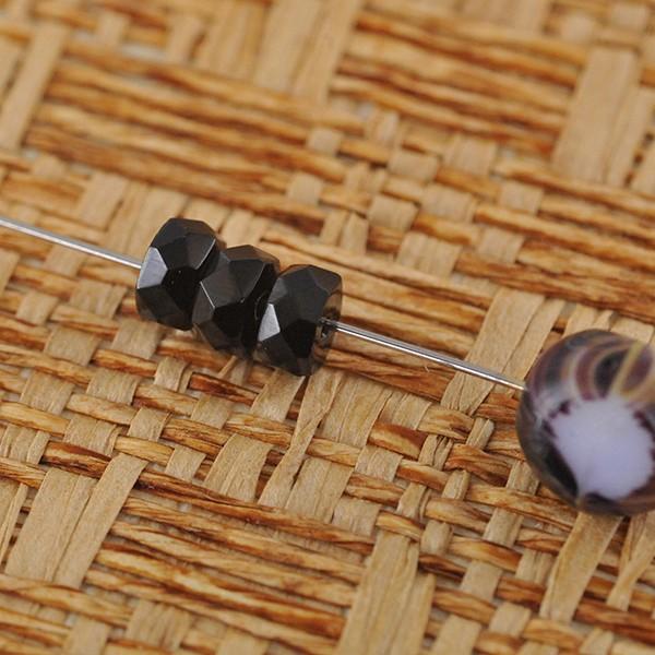 チェコビーズ FPスペイサー3/6mm ジェット 20個 パーツ アクセサリー ハンドメイド 手芸 ...