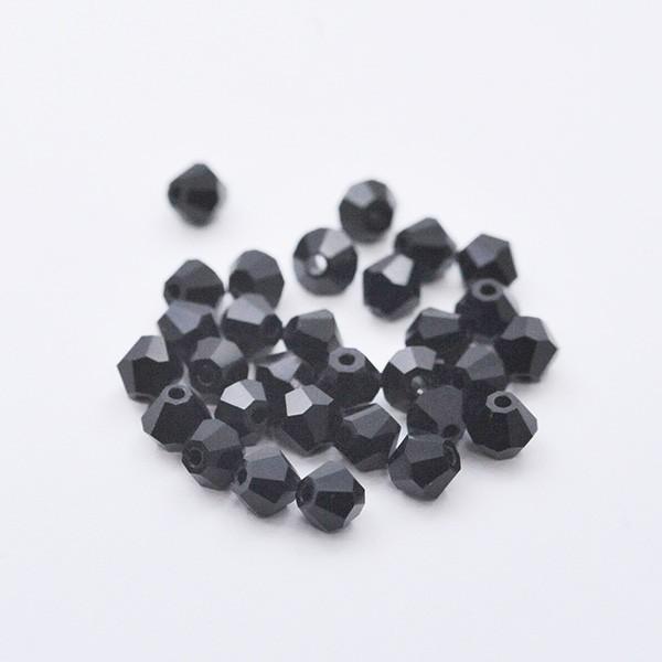 チェコビーズ スクエア ソロバン バイコーン マシンカット 4mm ジェットマシンカット 4mm ガ...