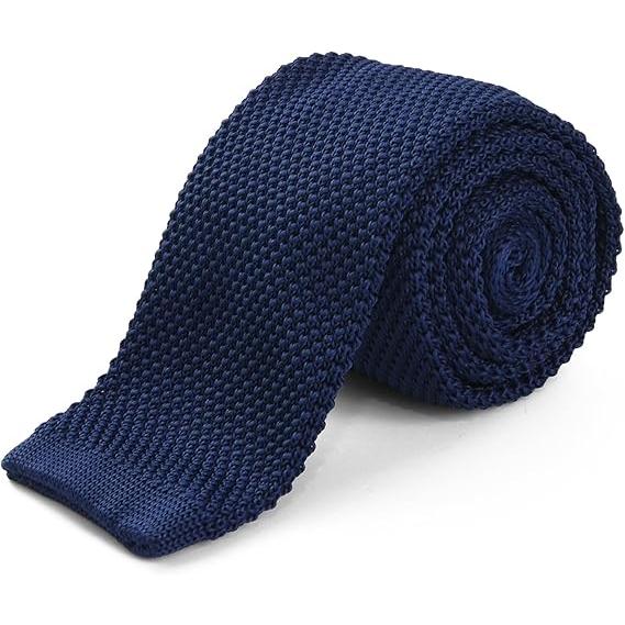 【RACHEL】ニットタイ ナロータイ スリムネクタイ ウォッシャブル 幅6cm スクエアエンド 鹿...