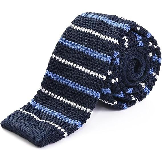 【RACHEL】ニットタイ ナロータイ スリムネクタイ ウォッシャブル 幅6cm スクエアエンド 鹿...