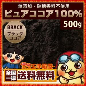 ピュアココアパウダー ブラックココア 500g 送料無料 純...