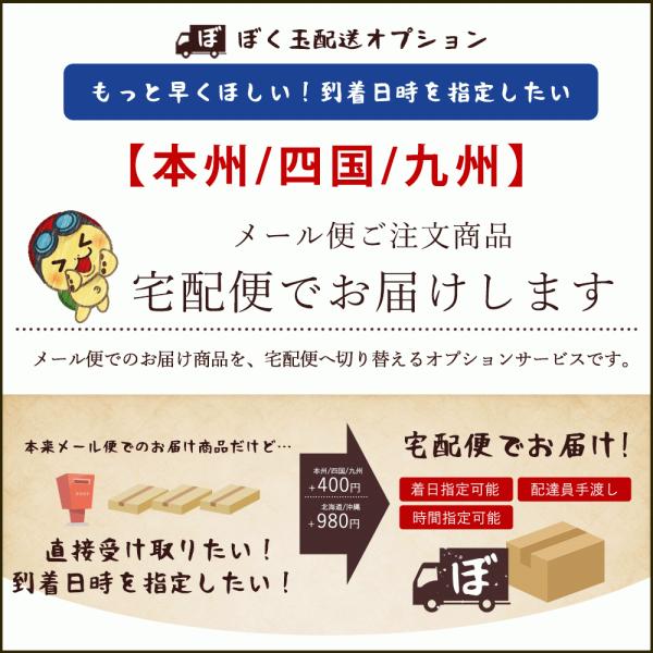 ぼくたま配送オプション　メール便から宅配便へ！切り替えサービス　[本州・四国・九州]