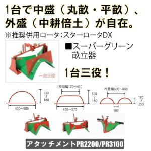 マキタ ラビット 管理機PR2200 3100用アタッチメント スーパーグリーン倍土器R-00574｜bokunou