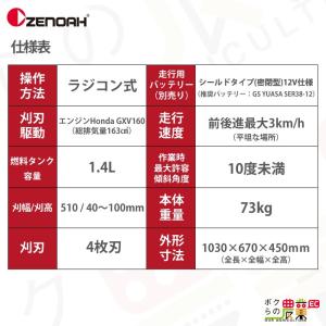 法人宛のみ宅配可 ゼノア 草刈機 エンジン W...の詳細画像1