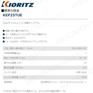 エンジンポンプ 1インチ KEP25TUE 共...の詳細画像1