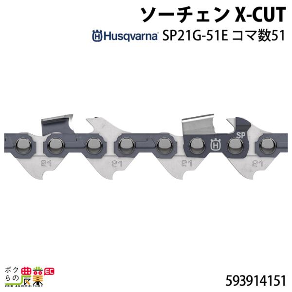 ハスクバーナ ソーチェン X-CUT SP21G-51E コマ数51 593914151 Husqv...