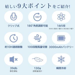 5Way ハンディファン 冷却プレート クリッ...の詳細画像1