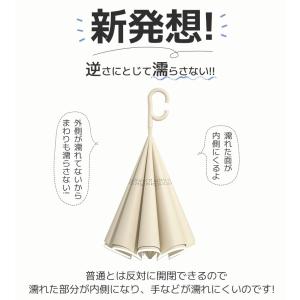 逆さま傘 逆さ傘 晴雨兼用 自立式 2重構造 ...の詳細画像1
