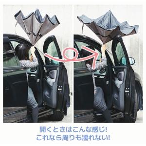 逆さま傘 逆さ傘 晴雨兼用 自立式 2重構造 ...の詳細画像2