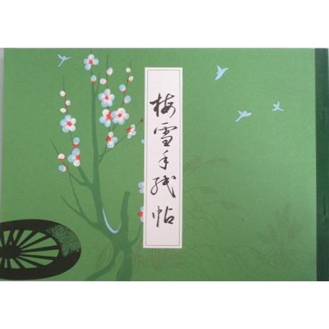 墨運堂 梅雪手紙帖 書道用品 全47ページ 安藤聖空 教材 かな書道