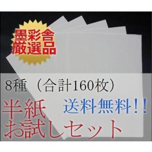 書道半紙 各種類 お試しセット8種 (合計160枚) 書道半...