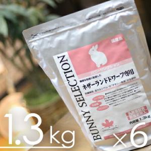 【お得なケース売り】バニーセレクション ネザーランドドワーフ専用 1ケース（1.3kg × 6個）｜bokusoichiba