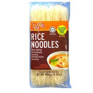 PaPa／ライスヌードルFOLDED タイプ 400g グルテンフリー カロリーオフ ヘルシー アジア タイ ハラル 乾麺